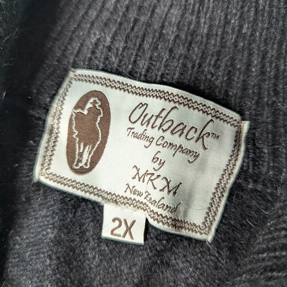 Outback Trading Company By MKM New Zealand Zip Up Wool Jacket Size 2X - Picture 2 of 8